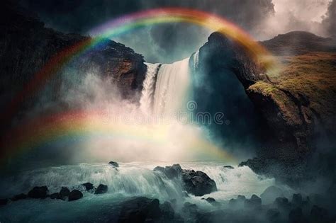 The Enchanting Charm of Waterfall Mist and Rainbows