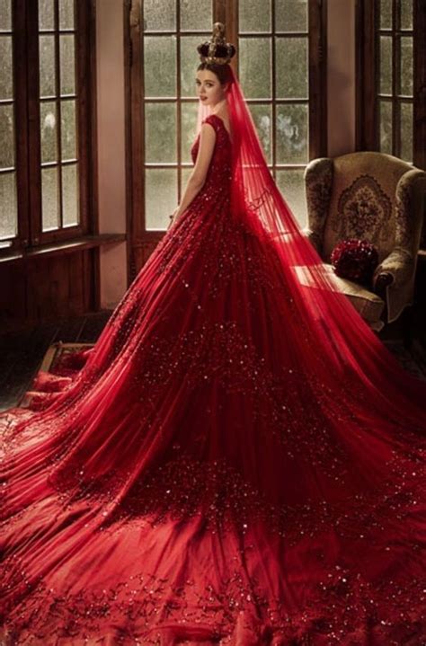 The Enigmatic Tale of a Crimson-Drenched Bridal Gown