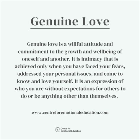 The Essence of Genuine Affection