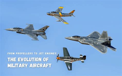 The Evolution of Combat Aircraft: From Propellers to Jet Engines