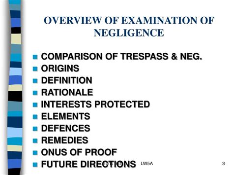 The Fascination of Unintentional Negligence in Preparing for an Examination