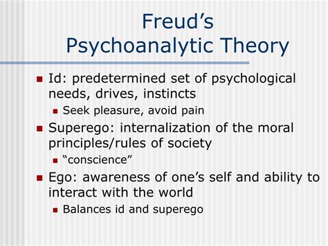 The Freudian Theory: Analyzing the Connection