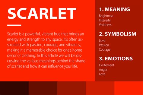 The Irresistible Influence of Color: Exploring the Significance of Striking Scarlet