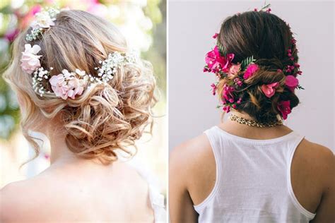 The Perfect Hairstyles to Pair with Blooming Floral Accessorizing