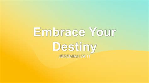 The Potential of Vision: Embracing Your Destiny