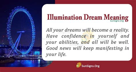 The Power of Illumination in Dream Experiences