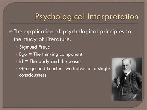 The Psychological Interpretation of Infantile Reveries