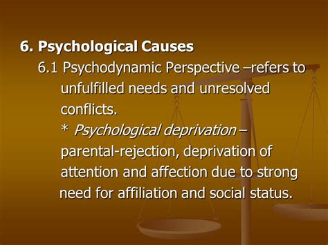 The Psychological Perspective: Unresolved Paternal Challenges