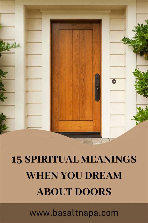 The Significance of Door Frames in Dreams