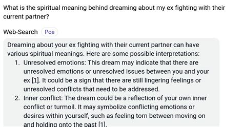 The Significance of Dreaming About Ex and Current Partner Engaging in Conflict