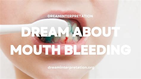 The Significance of Lip Hemorrhage in the Interpretation of Dreams