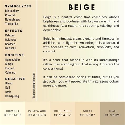 The Symbolic Implications of Beige: Understanding its Meaning in Different Cultures