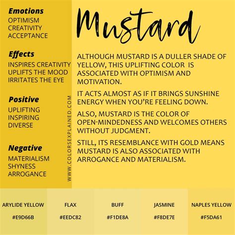 The Symbolism of Mustard Yellow in Dreams