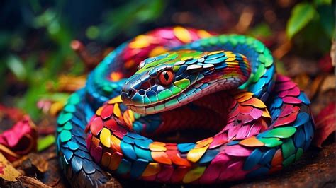 The Symbolism of a Colorful Serpent in Dream Imagery