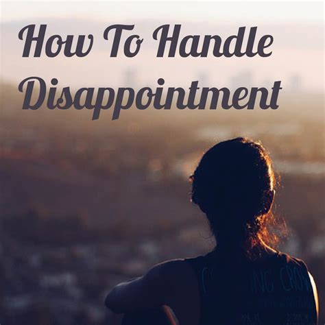 Tips for Handling Disappointment in Matters of the Heart