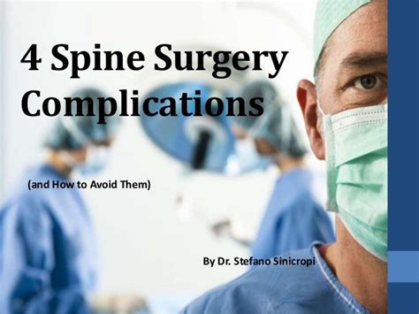 Understanding Potential Risks and Complications of Spinal Surgery