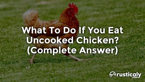 Understanding the Potential Consequences of Consuming Uncooked Poultry