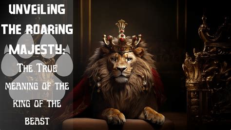 Unleashing Power and Strength: Exploring the Meaning Behind a Roaring King of the Animal Kingdom