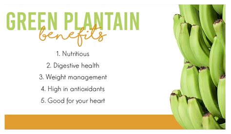 Unleashing the Health Advantages of Plantains