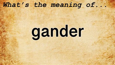 Unlocking the Meaning Behind Gander Slaying Fantasies