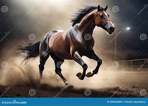 Unveiling the Graceful Power of a Magnificent Equine in Motion